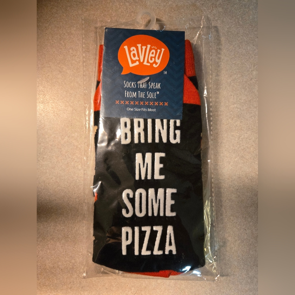 Lavley Socks - if you can read this,  bring me some pizza